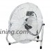 ZENY Portable High Velocity 18" Cradle Floor Fan Multi Purpose Commercial Grade w/ 3 Setting Speed Oscillating Blower  Silver (18") - B071LFQ5MX